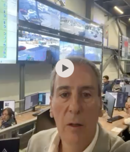 Verifica Pepe Chedraui funcionamiento del sistema de videovigilancia en la DGERI
